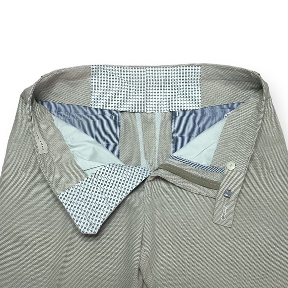 ZARA MAN Slim Ankle Business Casual Pants Trousers Mid Rise Twill Beige 31 - Picture 7 of 14